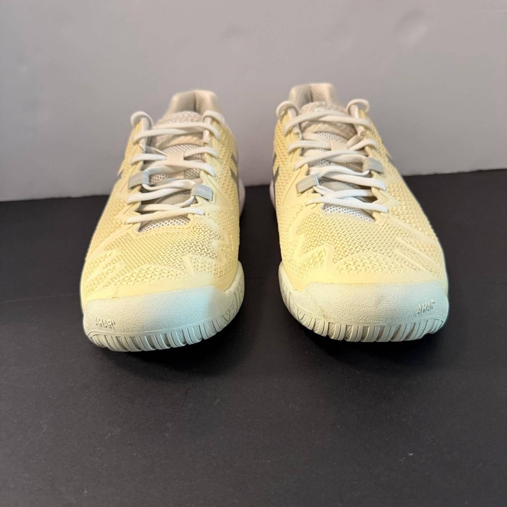 Asics Gel-Resolution 8 Womens Tennis Shoes Cream Silver 1042A072 Size 10 - Picture 9 of 16